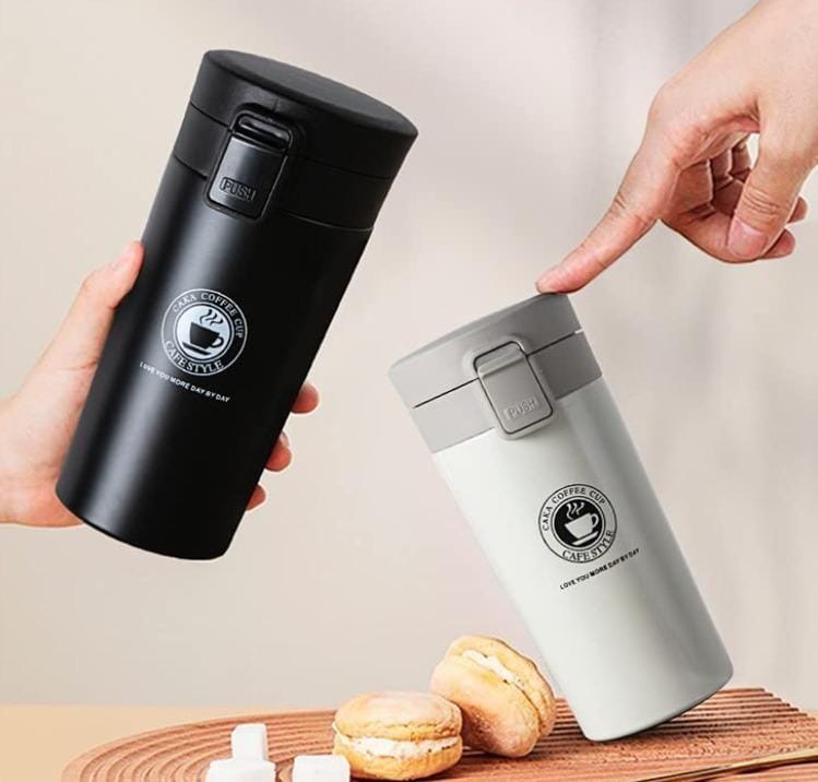 Stainless Steel Tumbler Vacuum Flask Bottle Thermo Tea Stainless Steel Coffee Mug (380 ml).