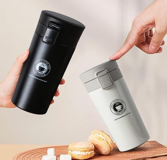 Stainless Steel Tumbler Vacuum Flask Bottle Thermo Tea Stainless Steel Coffee Mug  (380 ml).